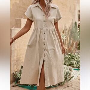 Beautiful vintage linen dress